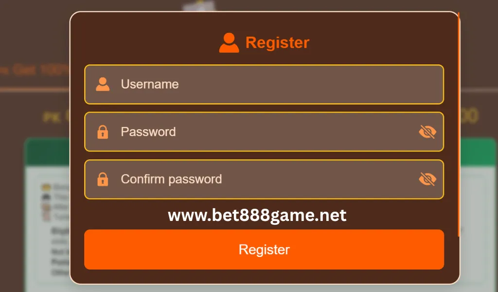 Bet888 Game Register